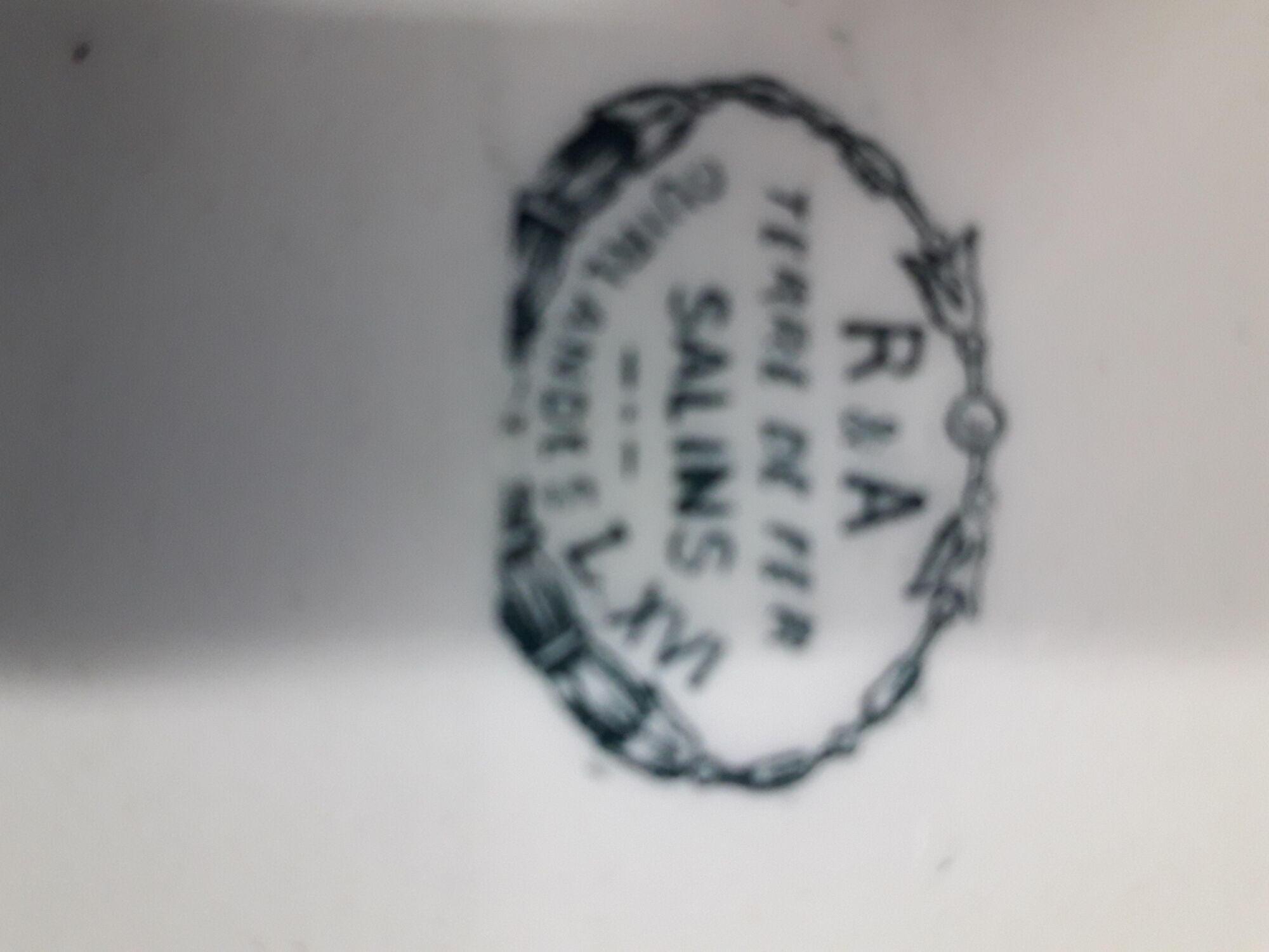6 plates " iron earth " Salins n garland Louis XVI