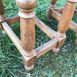 Pair of Louis XIII oak stools