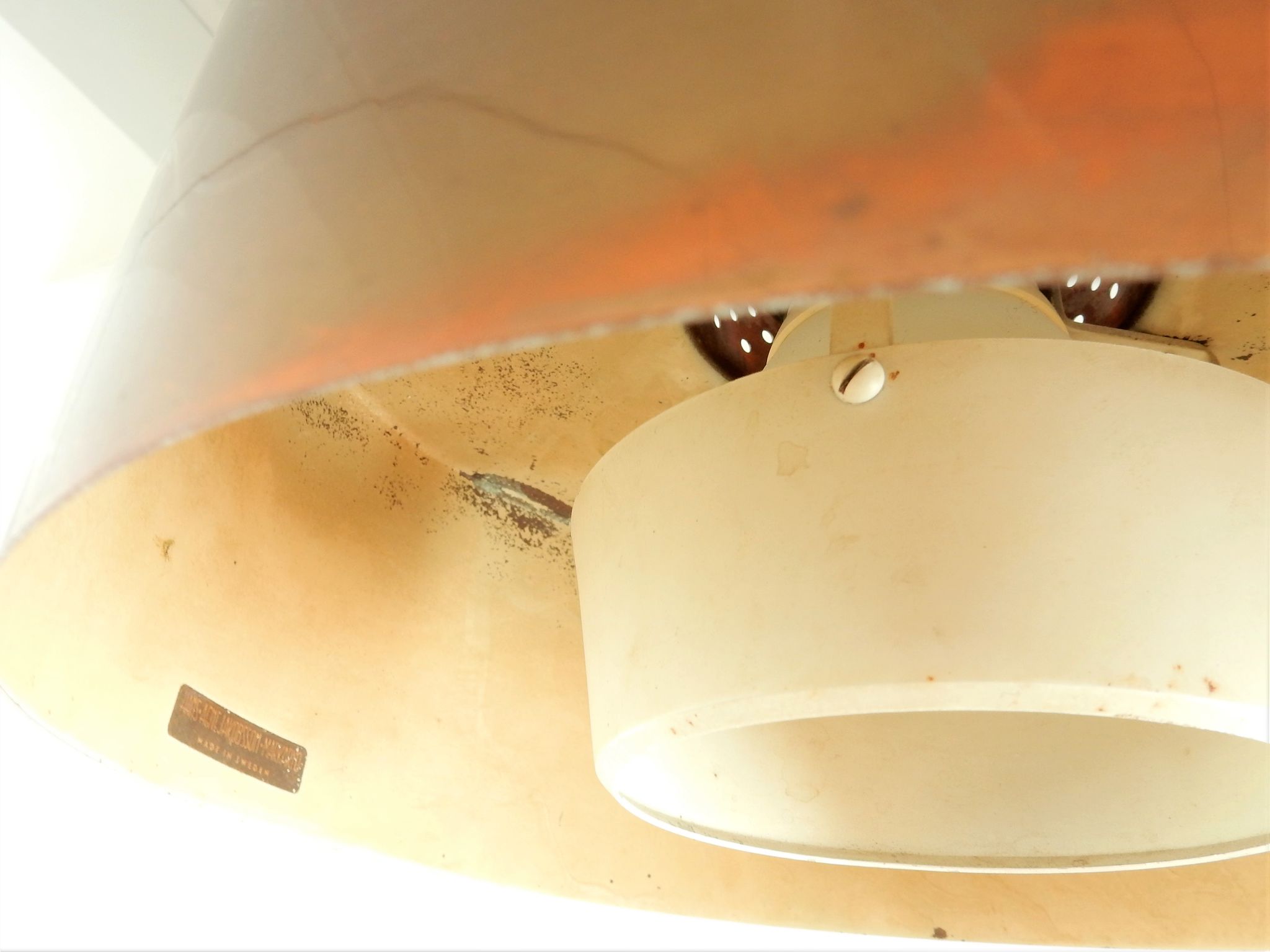 T292 copper pendant lamp by Hans-Agne Jakobsson for Markaryd, Sweden 1960's