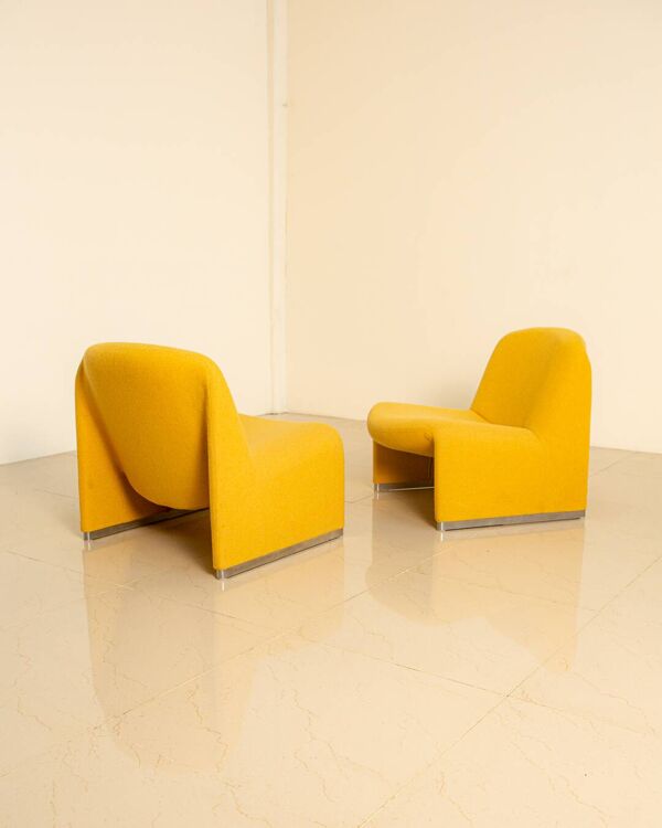 Paire de fauteuils lounge ''Alky'' par Giancarlo Piretti pour Anonima Castelli 80's