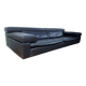 Jori designer sofa in brown leather 3 seats
