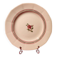 Round plate flat Armelle Sarreguemines hand-painted