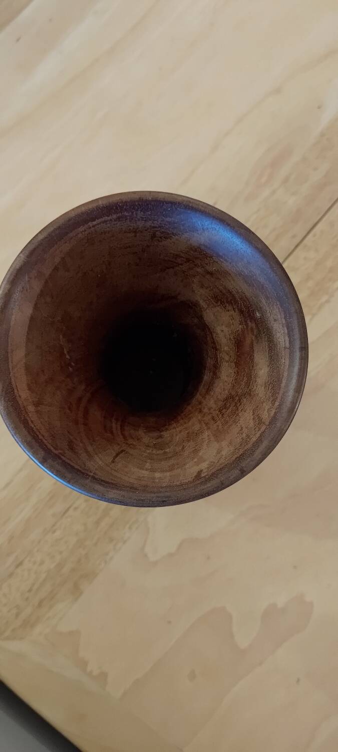 Wooden vase