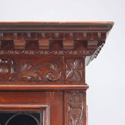 Old library in neo-Renaissance style made of walnut, 20th century.