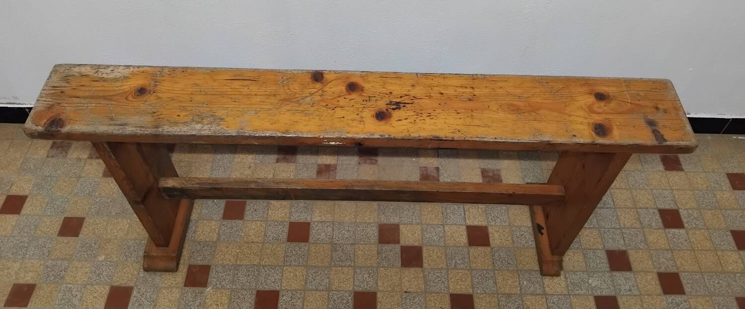 Old small wooden bench