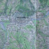 Vintage map of Barcelonnette