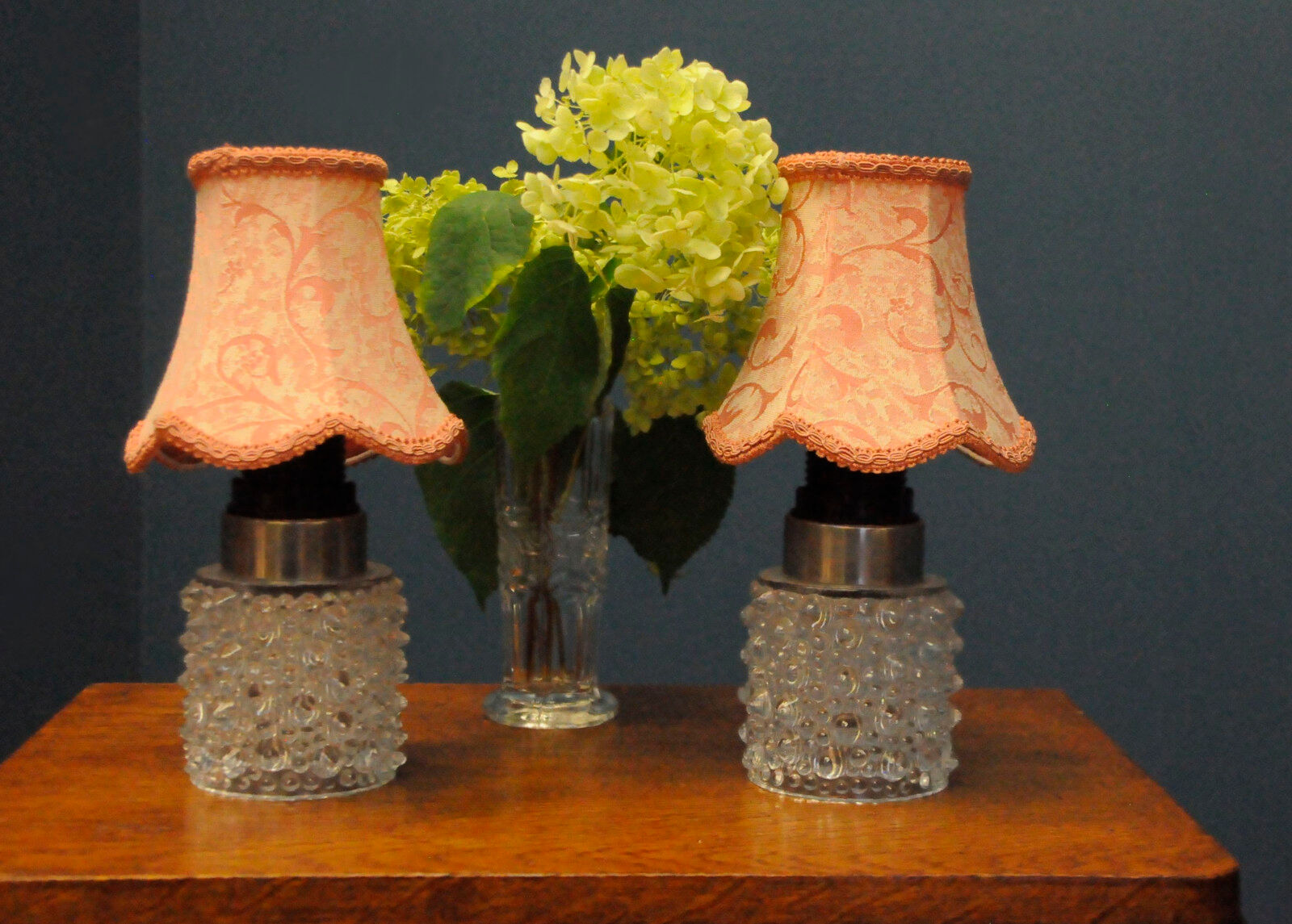 Pair of Orrefors lamps