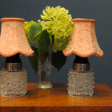 Pair of Orrefors lamps