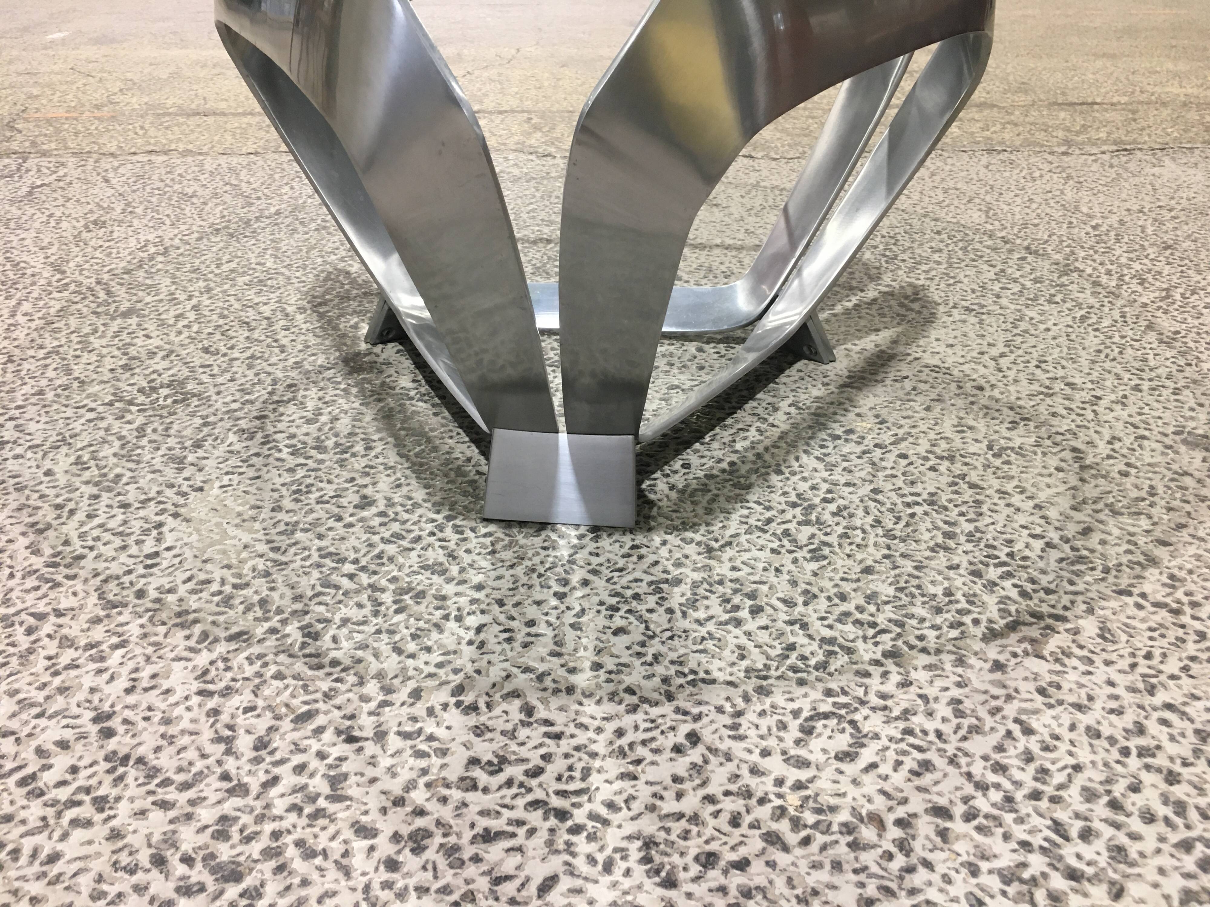 Table basse sculpturale  Knut Hesterberg années 70