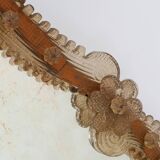 Miroir vénitien en verre de Murano par Art Venitien, modèle Campanil