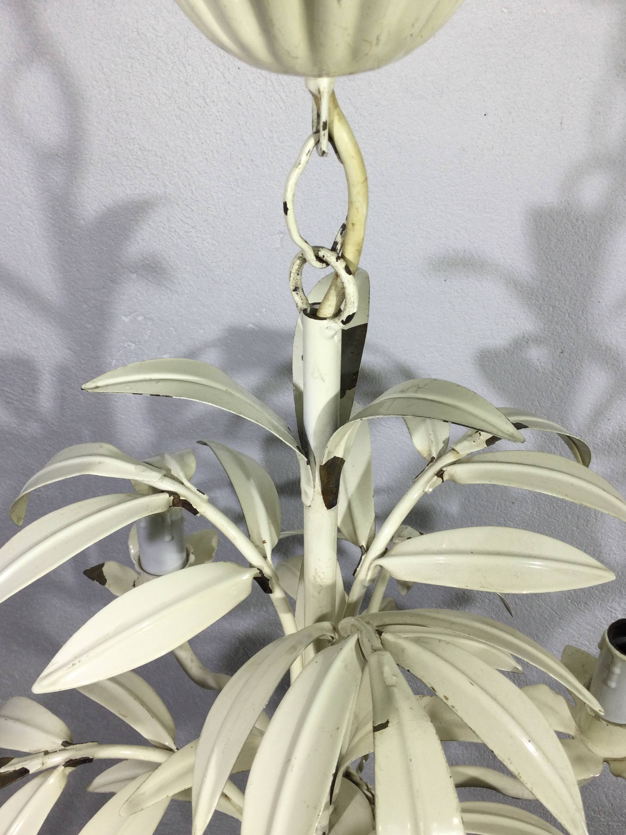 3-Light Leaf Chandelier