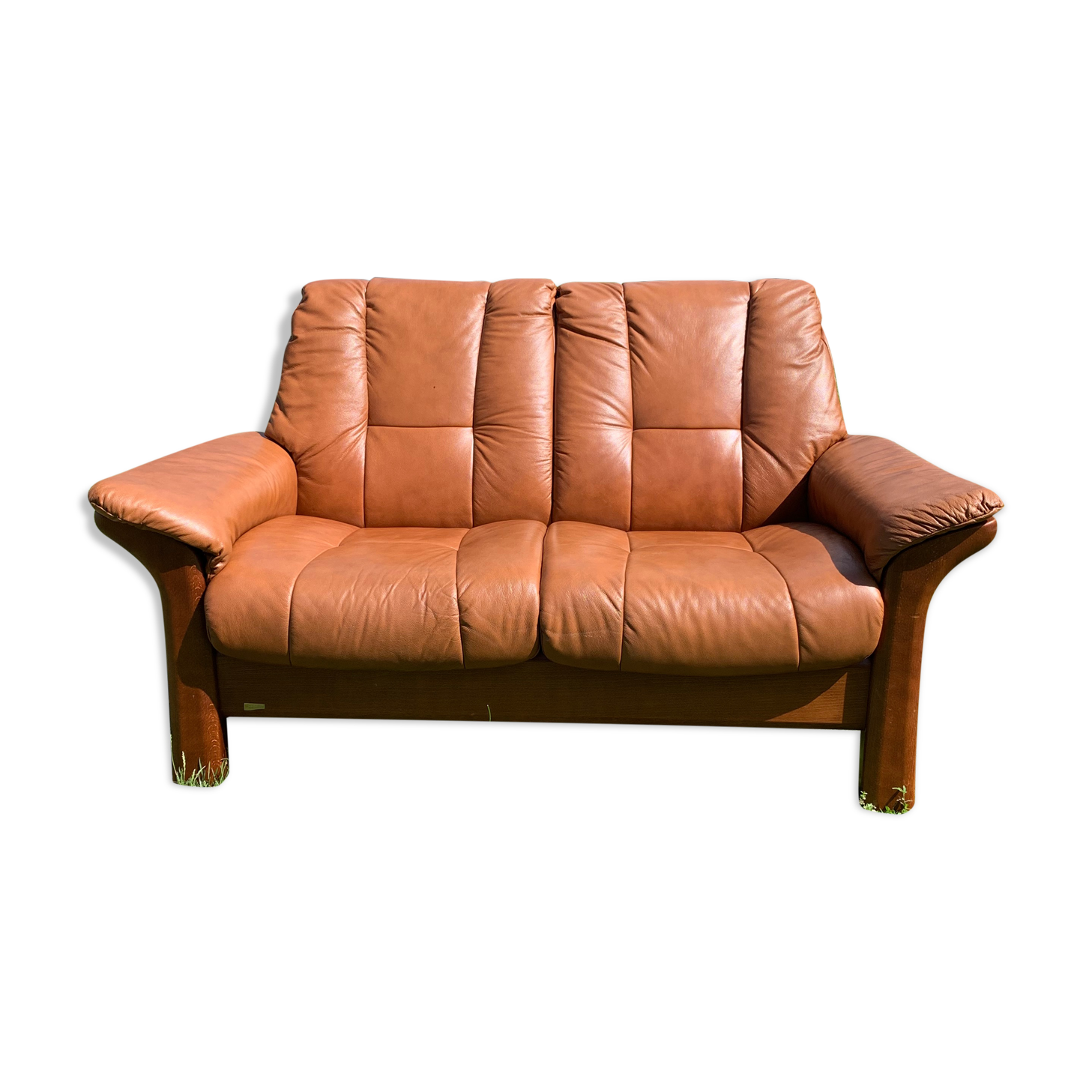 Stressless sofa two place in brown leather model Buckingham ekornes