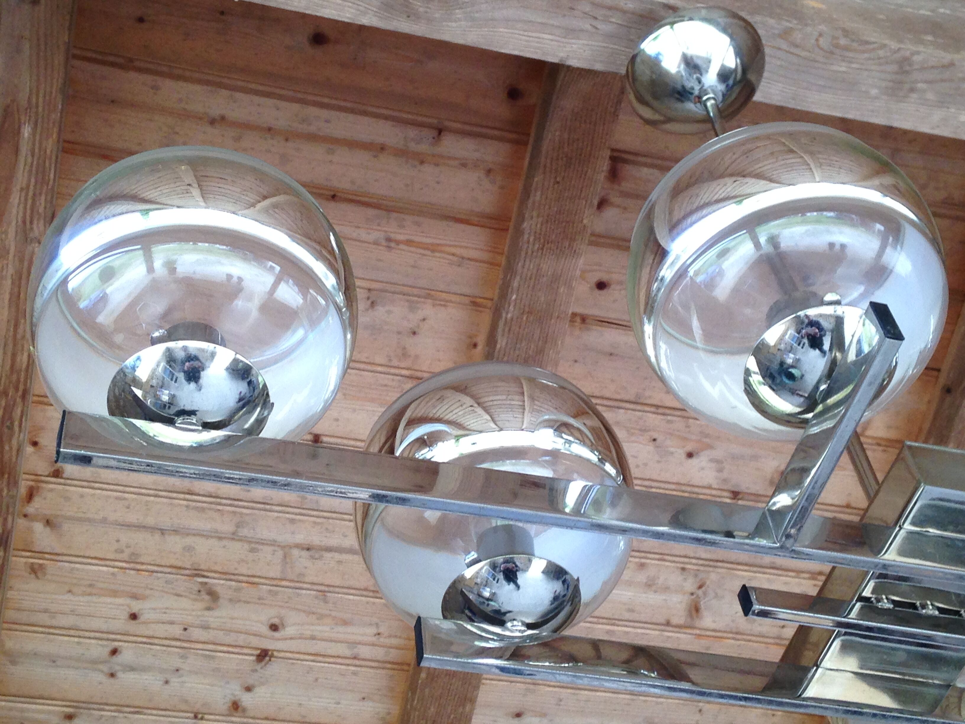 Italian chandelier, vintage 70