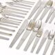 Carl Auböck 2060 Cutlery, 42 pcs., Complete for 6 People, Hammered Austria, 1950