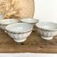 4 small vintage porcelain bowls France