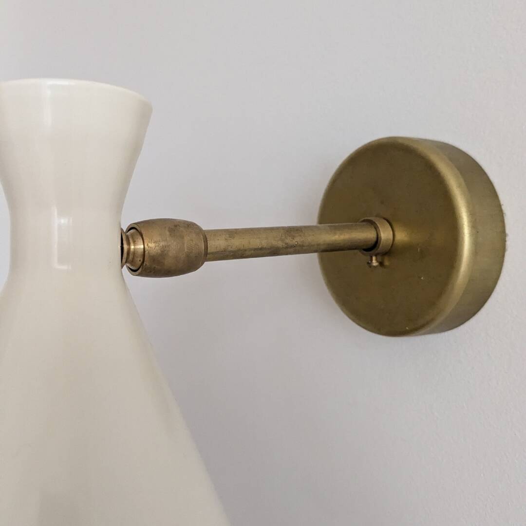 Pair of Italian 50s style wall lights