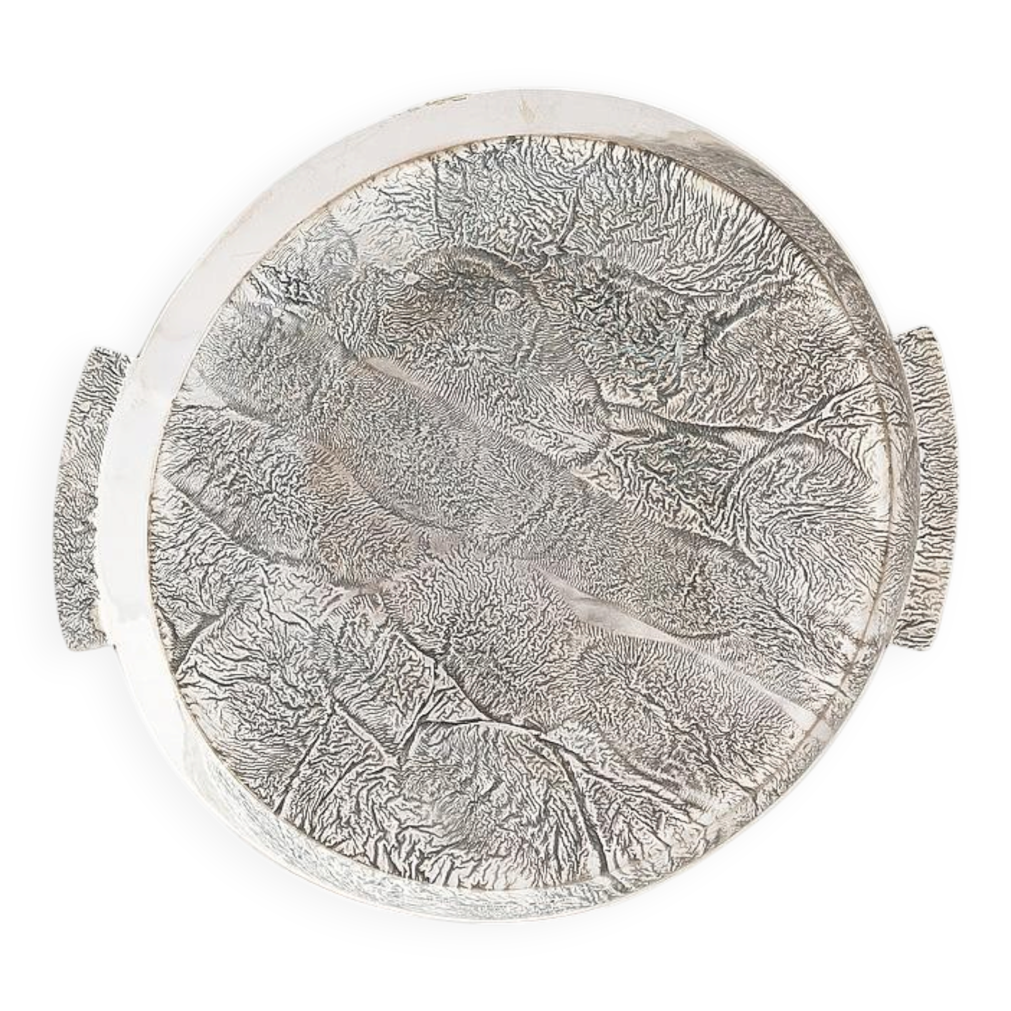 Silver plate Pekka Turtiainen Helsinki 1970. Signed.