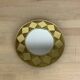 Miroir rond laiton doré vintage