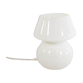 Classic mushroom lamp opaline glass white 80s
