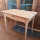 Art Nouveau desk in solid beech.