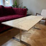 Mid-century style Carrara marble table