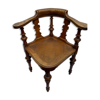 Wooden corner chair