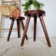 Pair of antique tripod stools