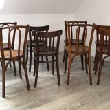 Set of 6 chairs bistro mismatched
