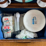 Wicker picnic basket