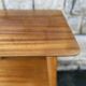 Serving trolley, TV table, varnished wood, 1950s