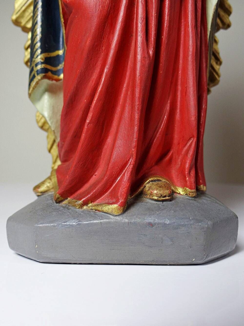 Antique statuette of the Virgin Mary of Perpetual Help, Roman cardboard, Raffl, Paris