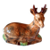 Michel Caugant Sixties Earthenware Glazed Deer Terrine Pâté Mold 25 cm