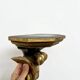Wall-mounted console in painted gold wood