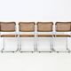 Ensemble de 4 chaises de salle à manger Style B32 de Marcel Breuer