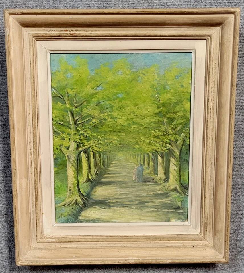 Brémond: oil painting on panel from the first part of the 20th century