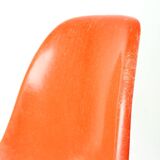 Chaise Coquille Eiffel Orange De Charles Et Ray Eames Pour Herman Miller, 1960s