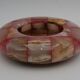 vintage onyx checkerboard round ashtray