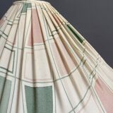 Lampe de table en verre blanc, années 60