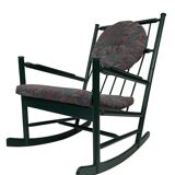 Vintage rocking chair wood 1960s design