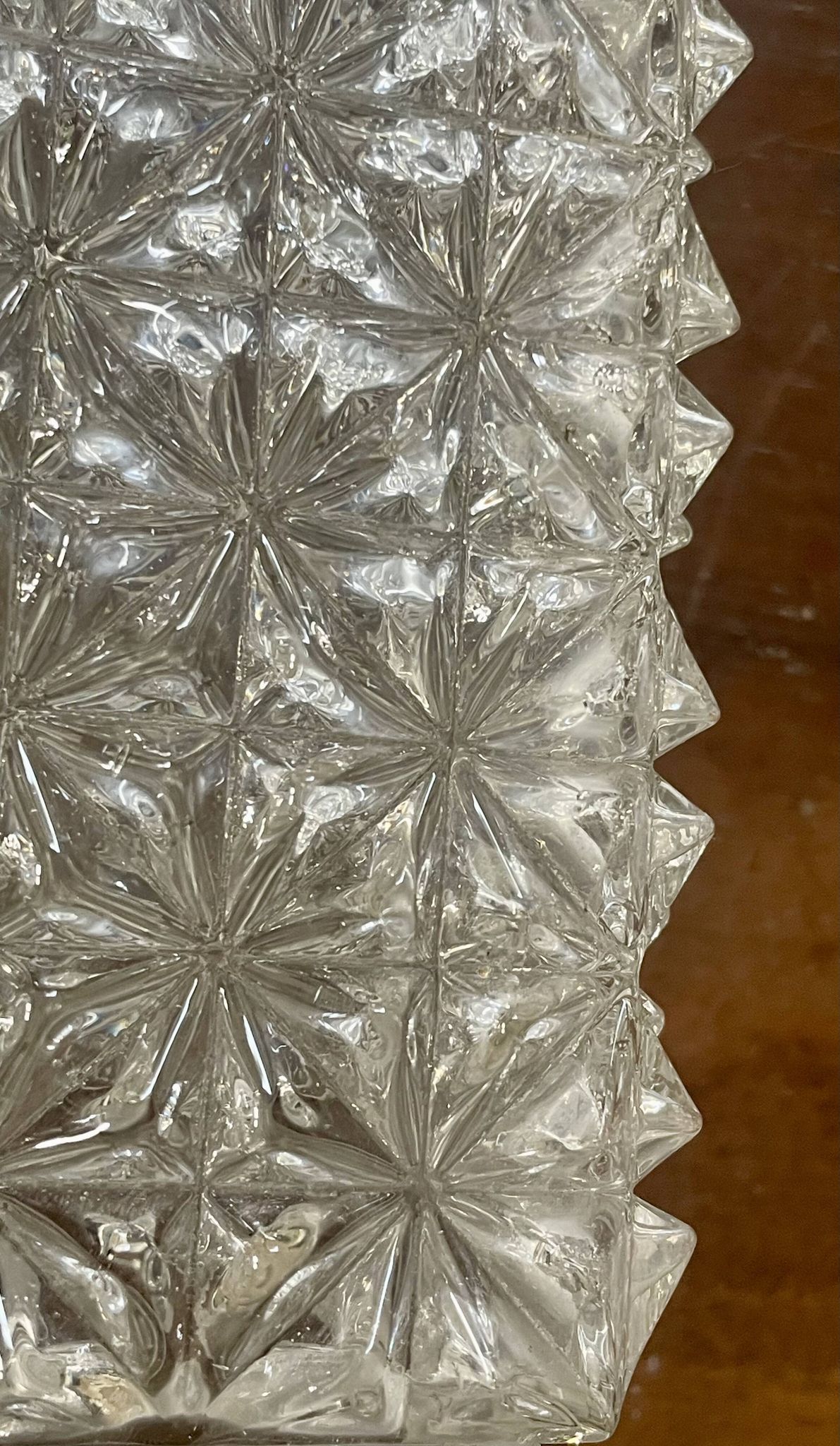 Vintage Erco glass and Bakelite wall light