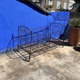 Banquette lit en fer forgé