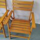 Paire de fauteuils de jardin pliants pieds compas Dejou