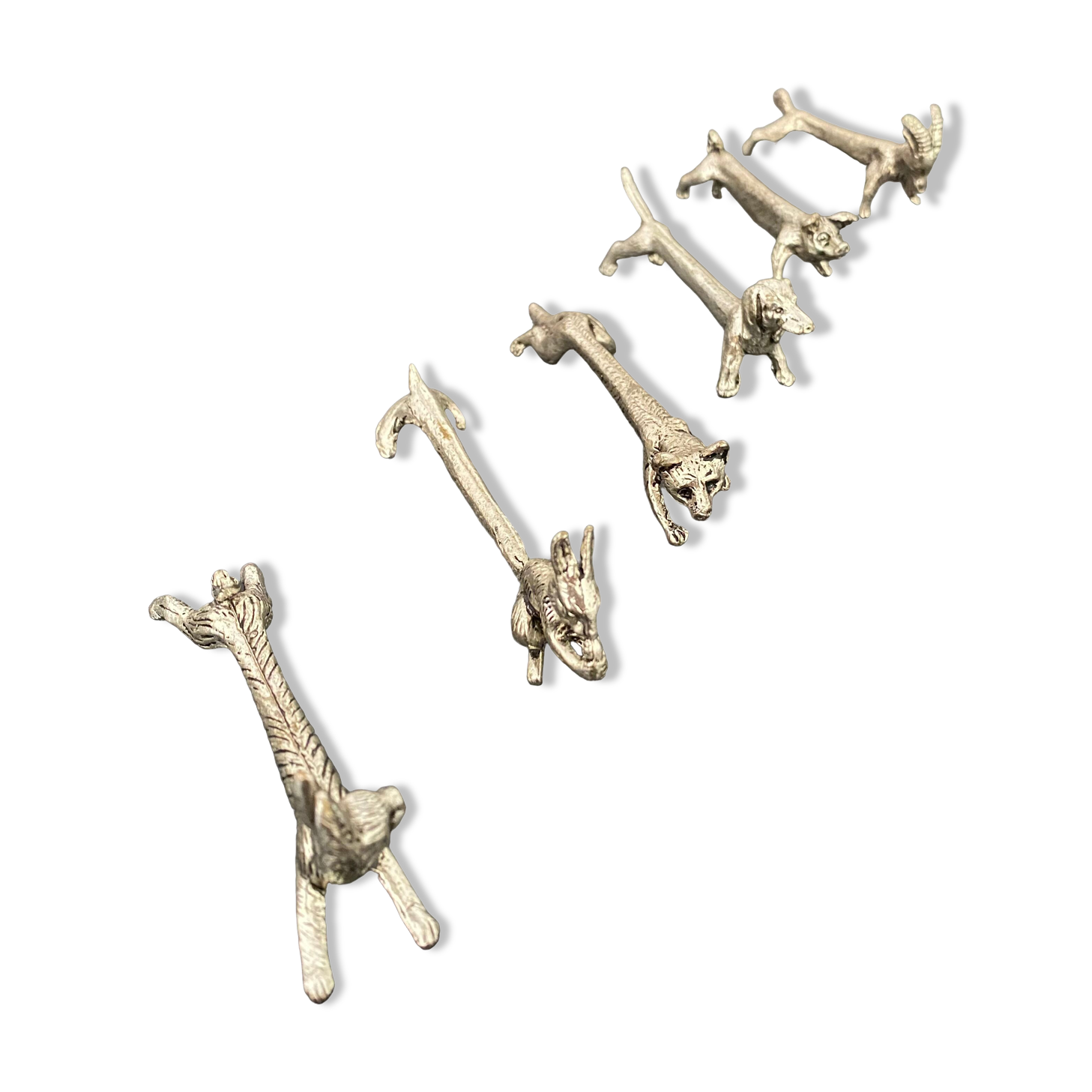 6 various animal knife holders