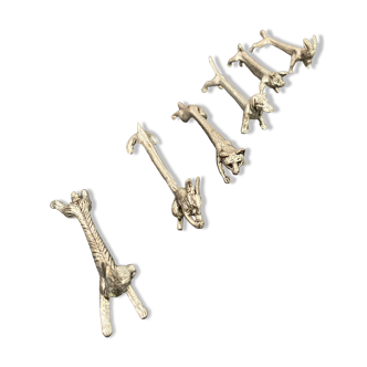 6 various animal knife holders