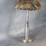 Lamp chrome with Lampshade to hair metal