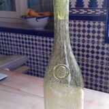 Old long Biot glass bottle