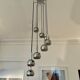 Suspension 70s chrome 8 globes