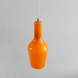 Orange Murano glass pendant lamp by Gino Vistosi for Vistosi, Italy 1960's