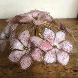 Murano glass flowery wall applique