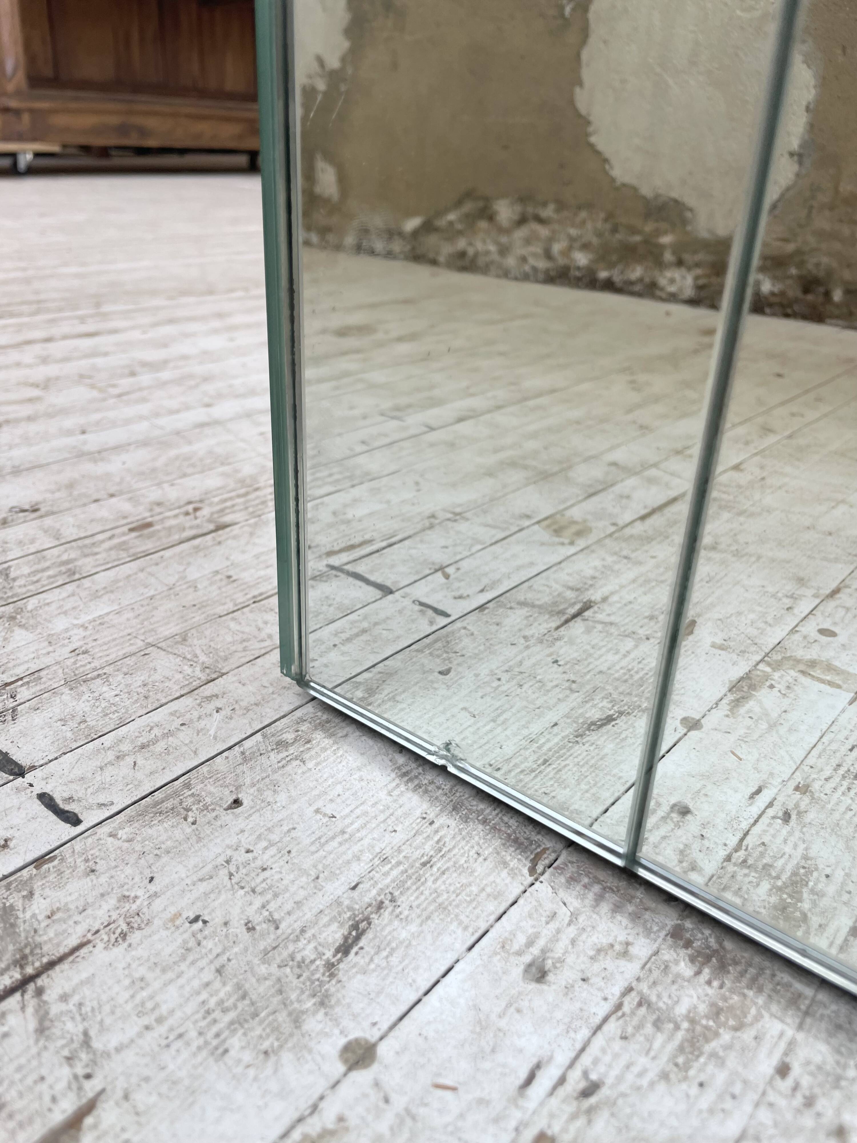 80s lacquered desk and mirror